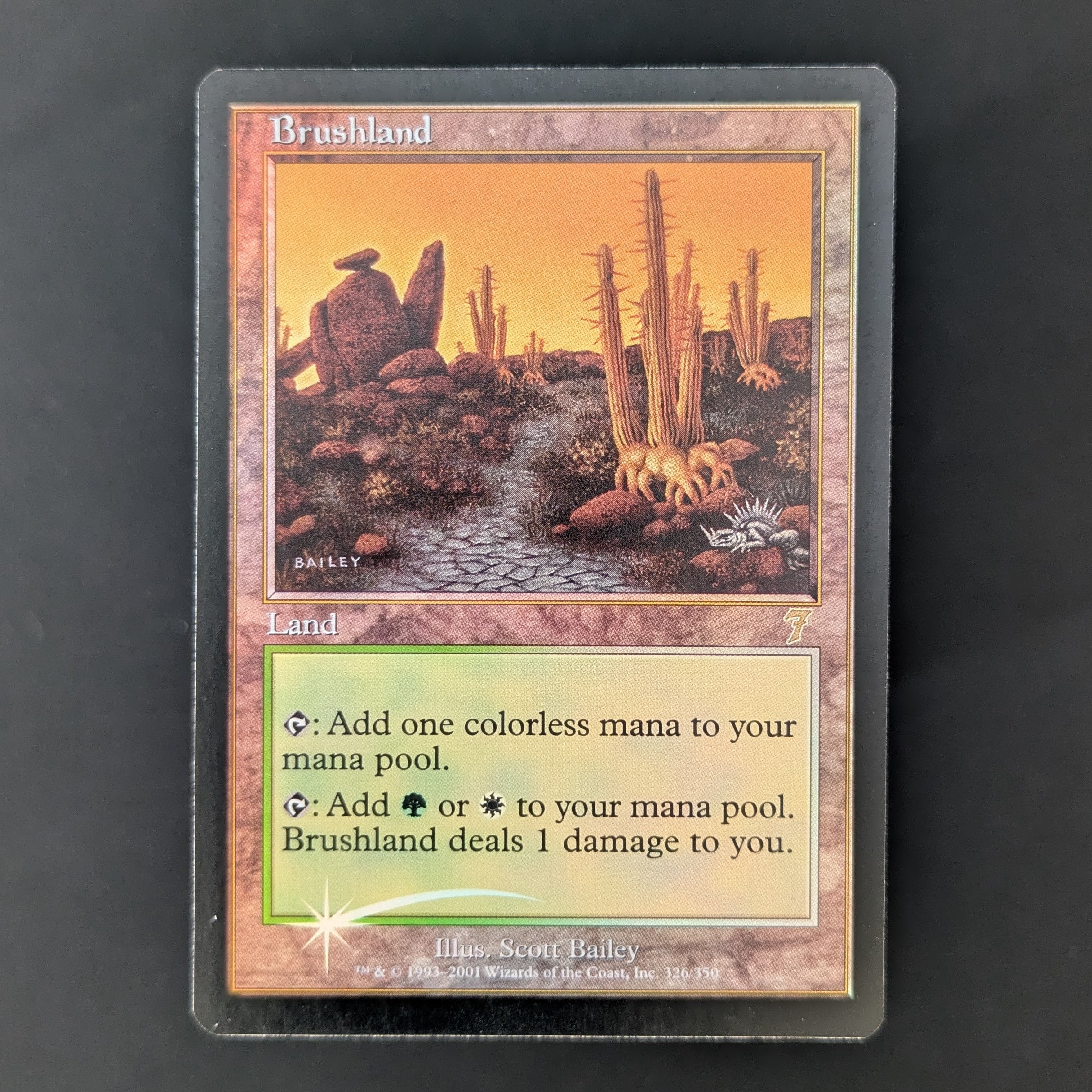 [FOIL] Brushland - Seventh Edition - English - EX