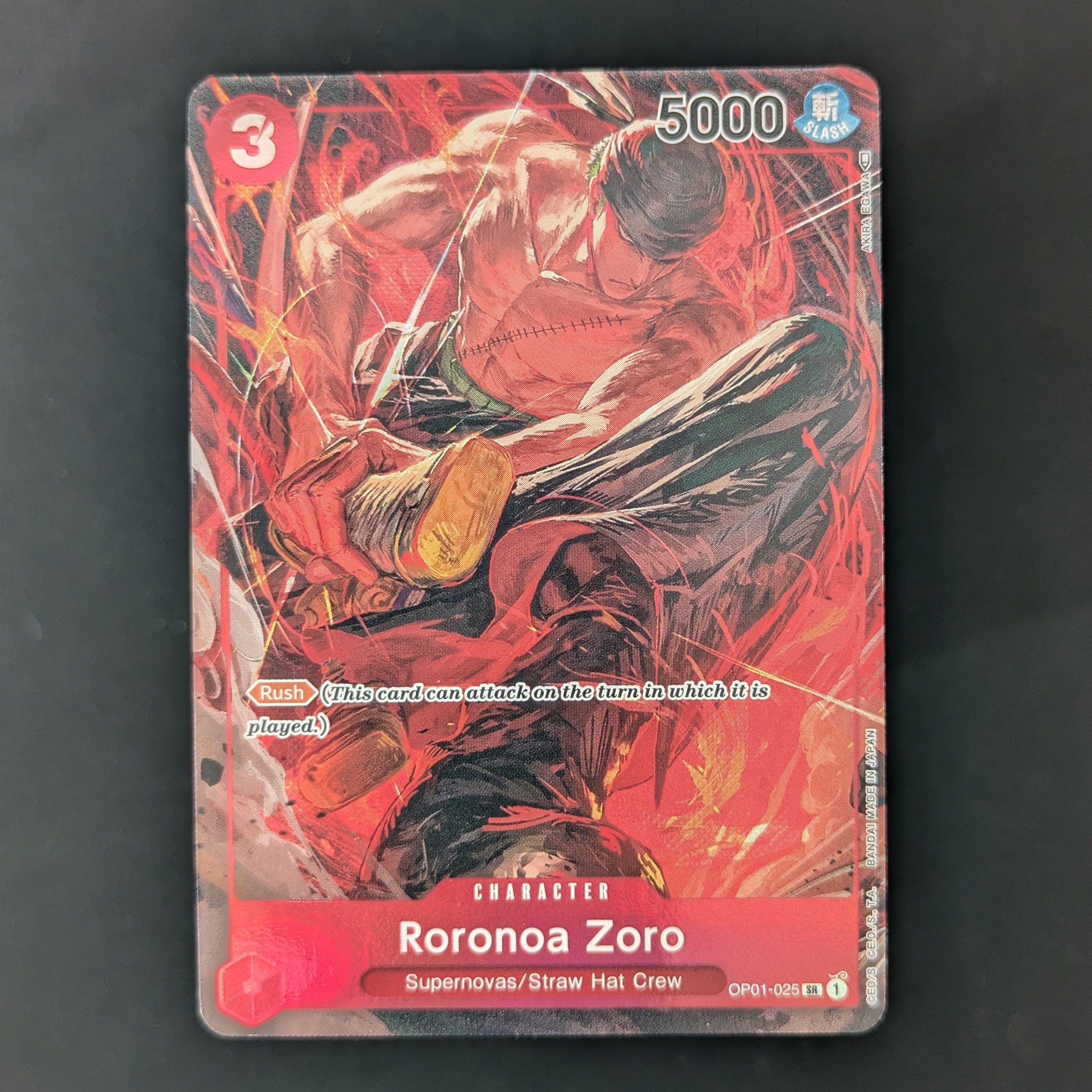 Roronoa Zoro (OP01-025) - Romance Dawn (Pre-Errata) - English - NM