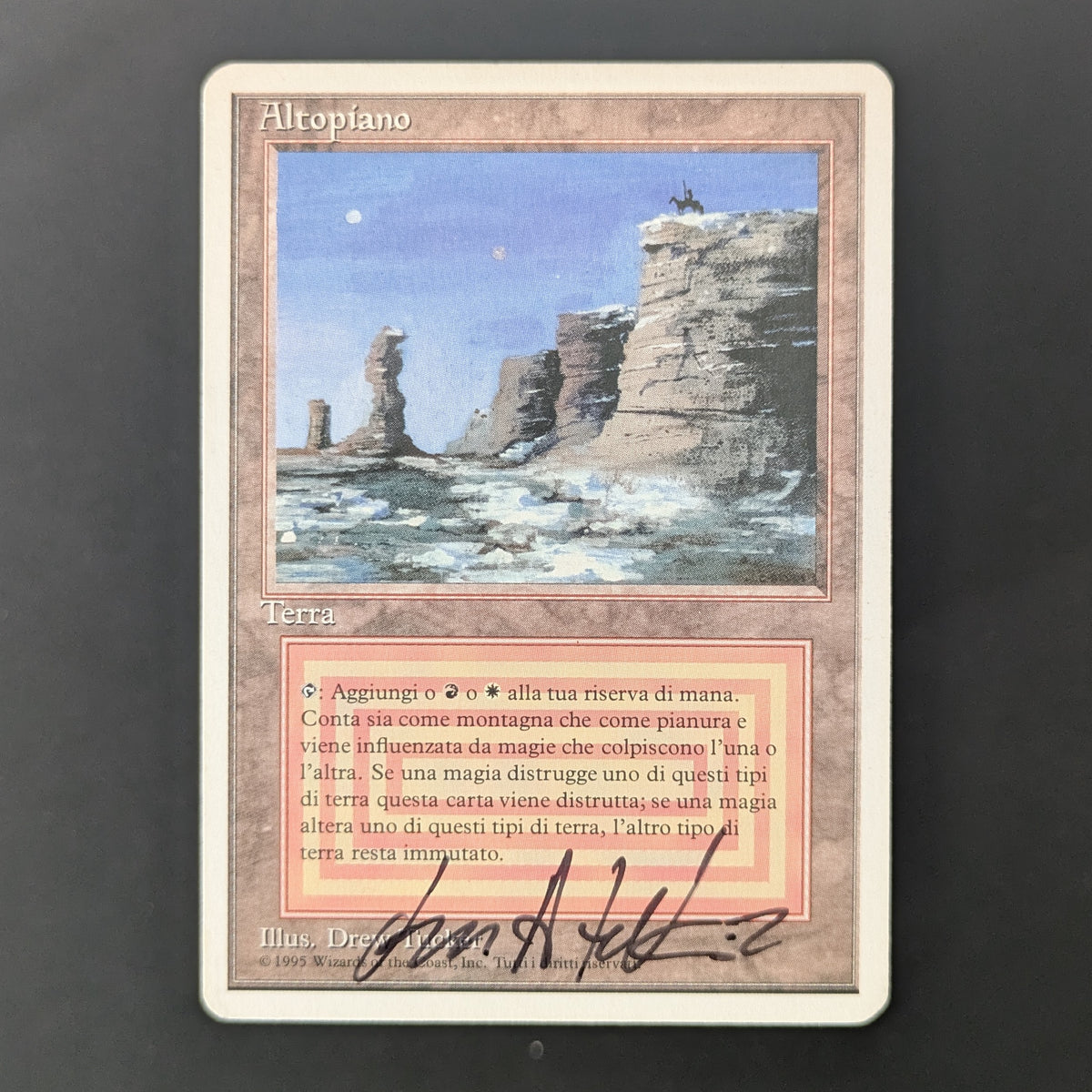 MTG Singles - Plateau - Foreign White Bordered - Italian - LP - SIGNED - 36509