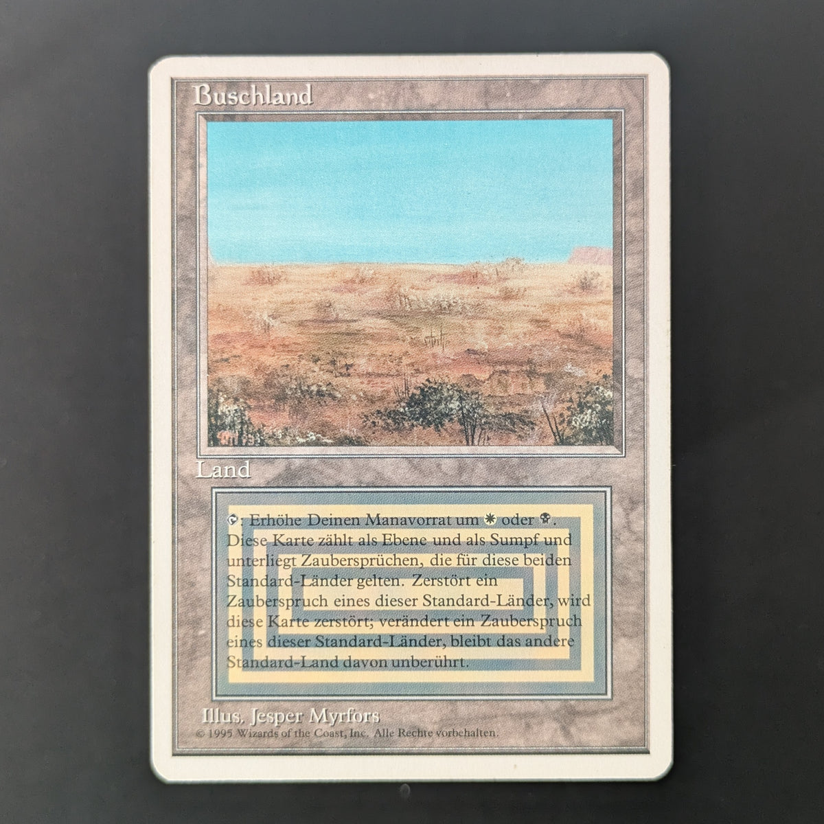 MTG Singles - Scrubland - Foreign White Bordered - German - LP - 36515