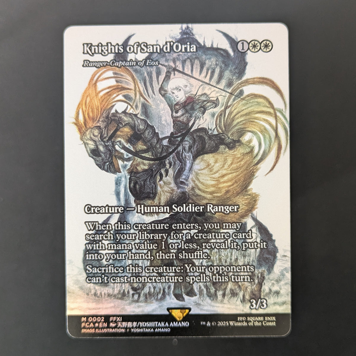 [FOIL] Knights of San d'Oria - Ranger-Captain of Eos (Showcase) - FINAL FANTASY Through the Ages - English - NM