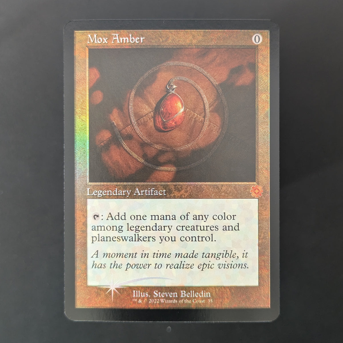 [FOIL] Mox Amber - Retro Frame Artifacts - English - NM