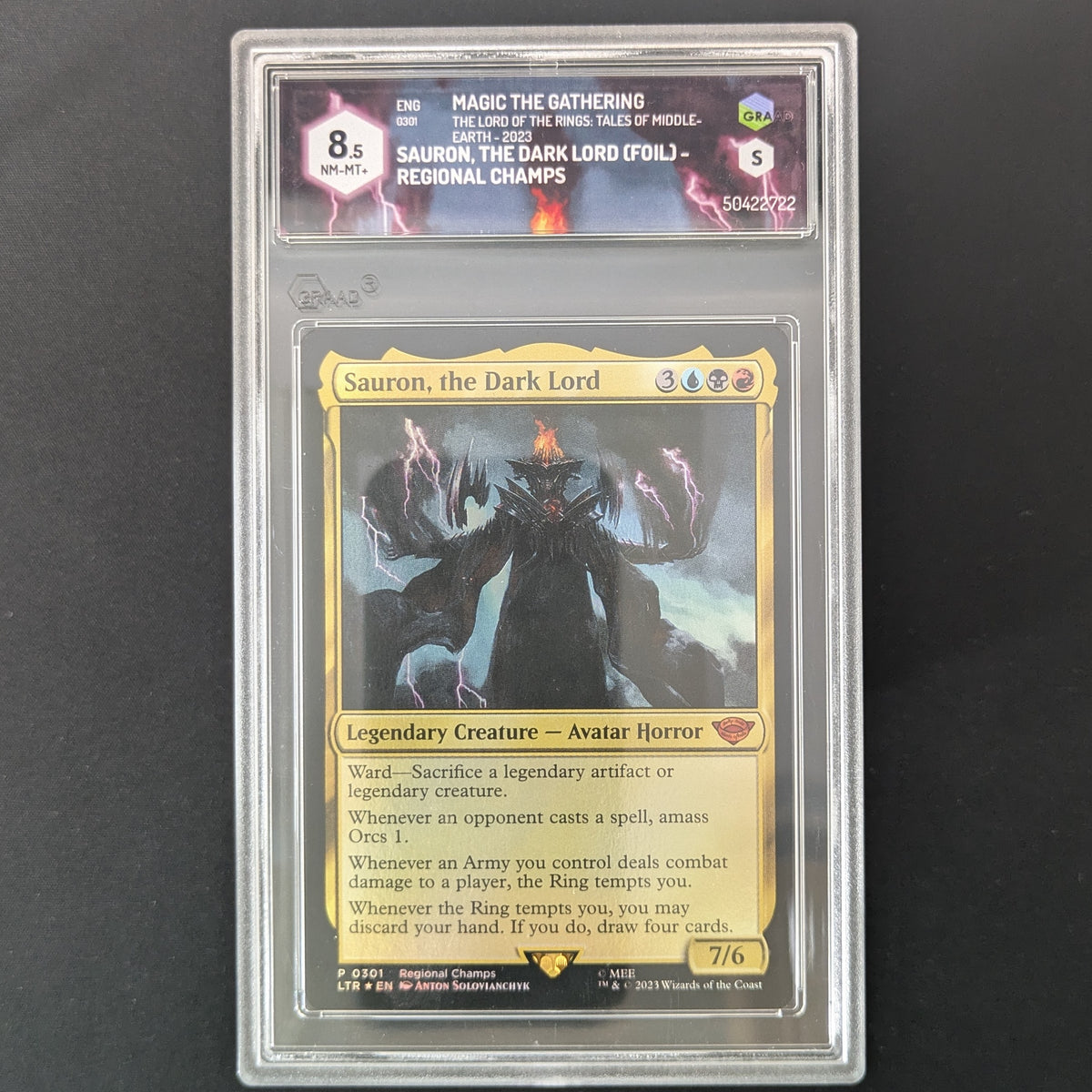 [FOIL] Sauron, the Dark Lord - DCI Promos - English - GRAAD 8.5