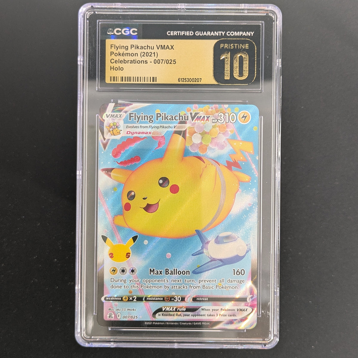Flying Pikachu VMAX (CEL 7) - Celebrations - English - CGC 10