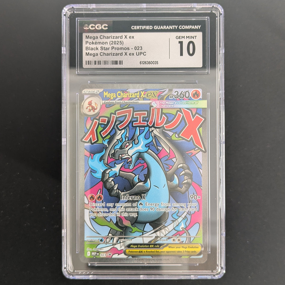 Mega Charizard X ex (MEP 23) - MEP Black Star Promos - English - CGC 10