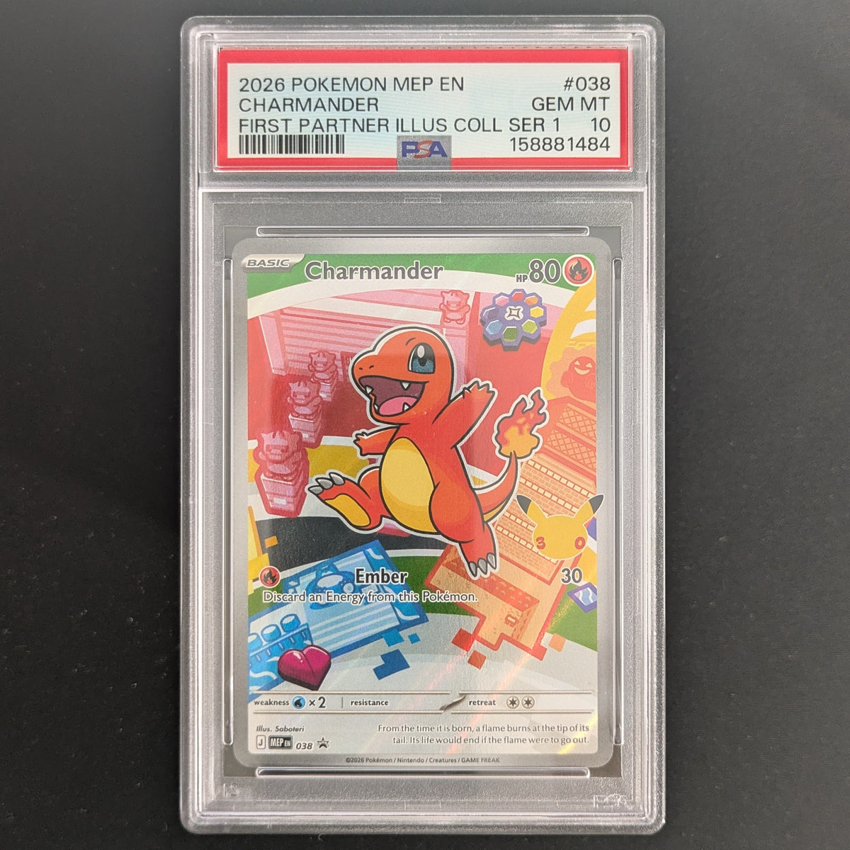 Charmander (MEP 38) - MEP Black Star Promos - English - PSA 10