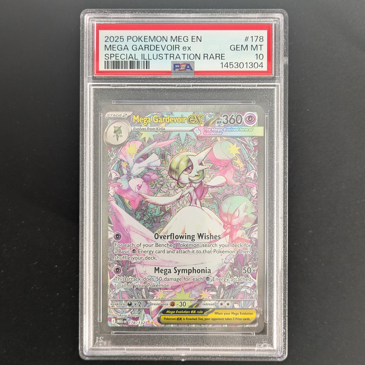 Mega Gardevoir ex (MEG 178) - Mega Evolution - English - PSA 10