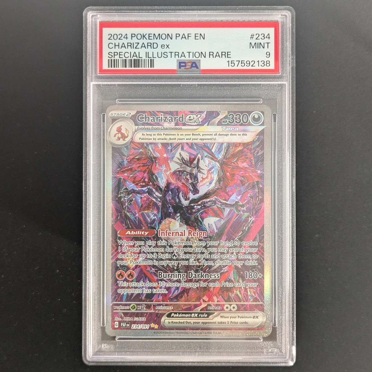 Charizard ex (PAF 234) - Paldean Fates - English - PSA 9