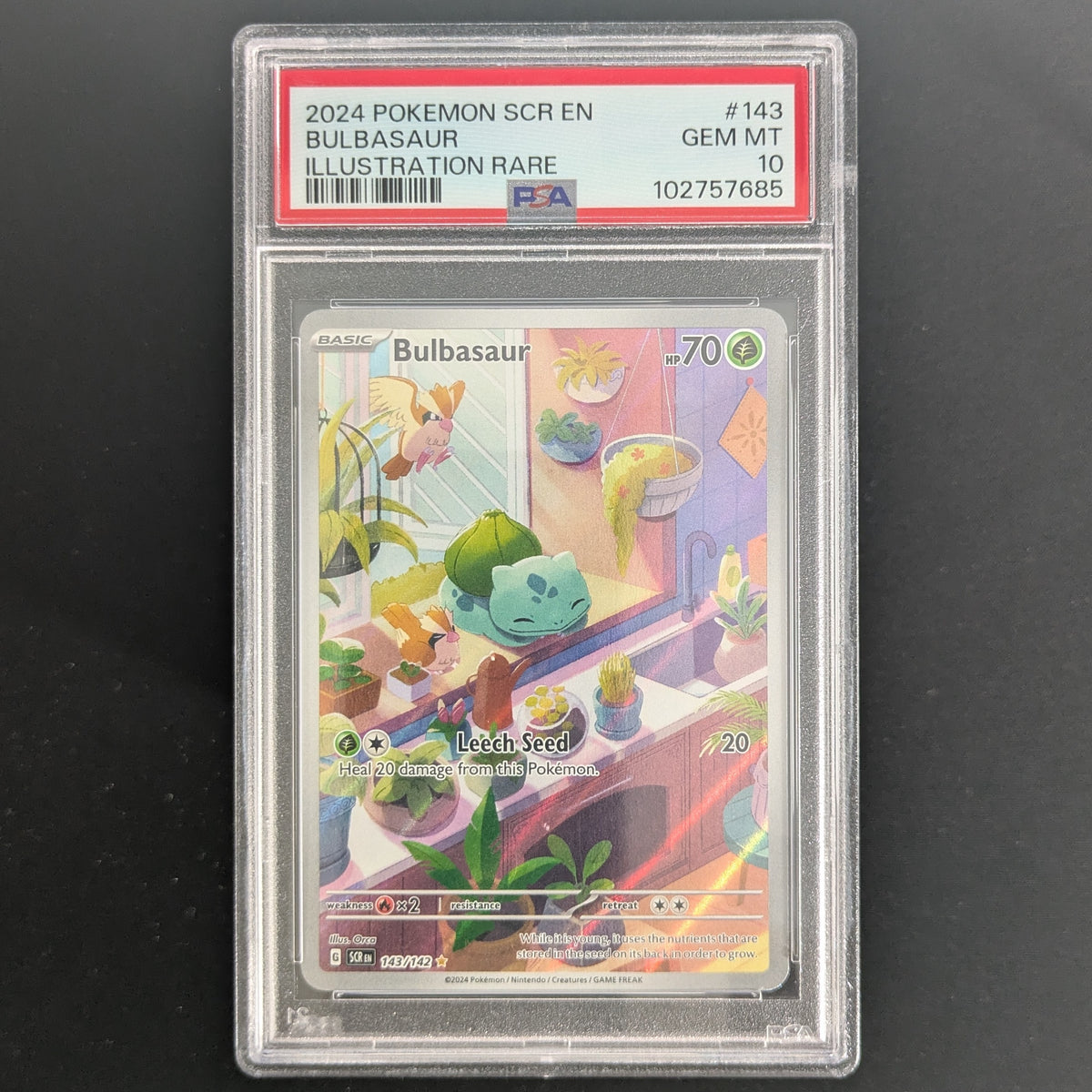 Bulbasaur (SCR 143) - Stellar Crown - English - PSA 10