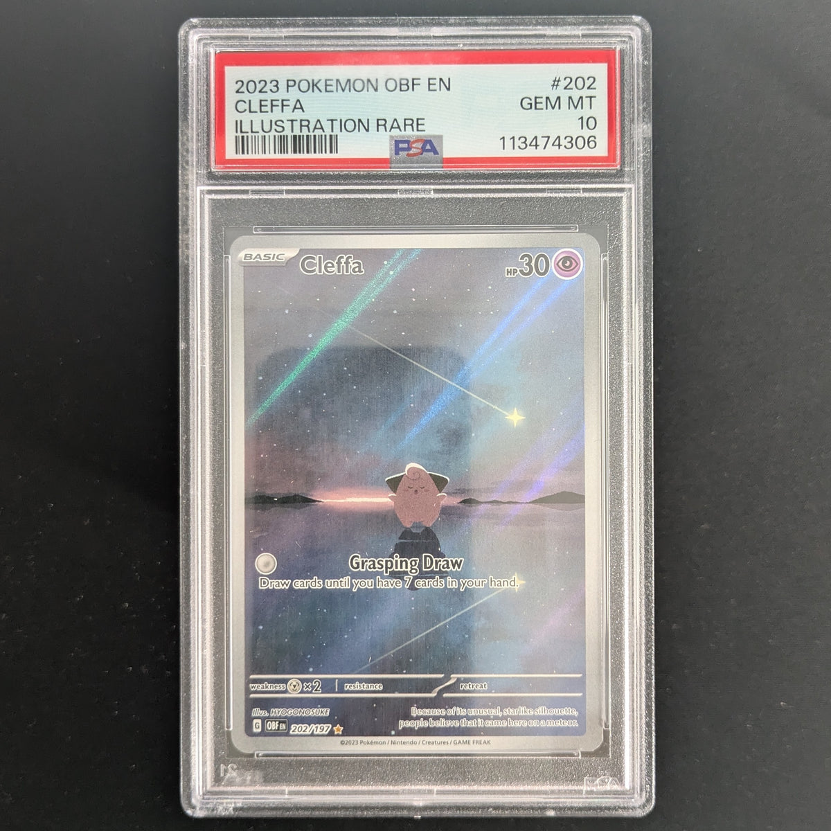 Cleffa (OBF 202) - Obsidian Flames - English - PSA 10
