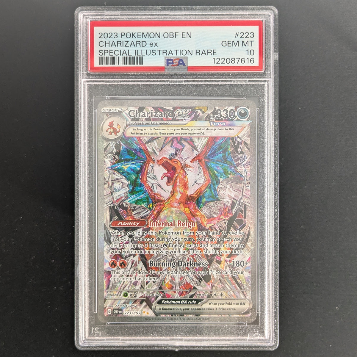 Charizard ex (OBF 223) - Obsidian Flames - English - PSA 10
