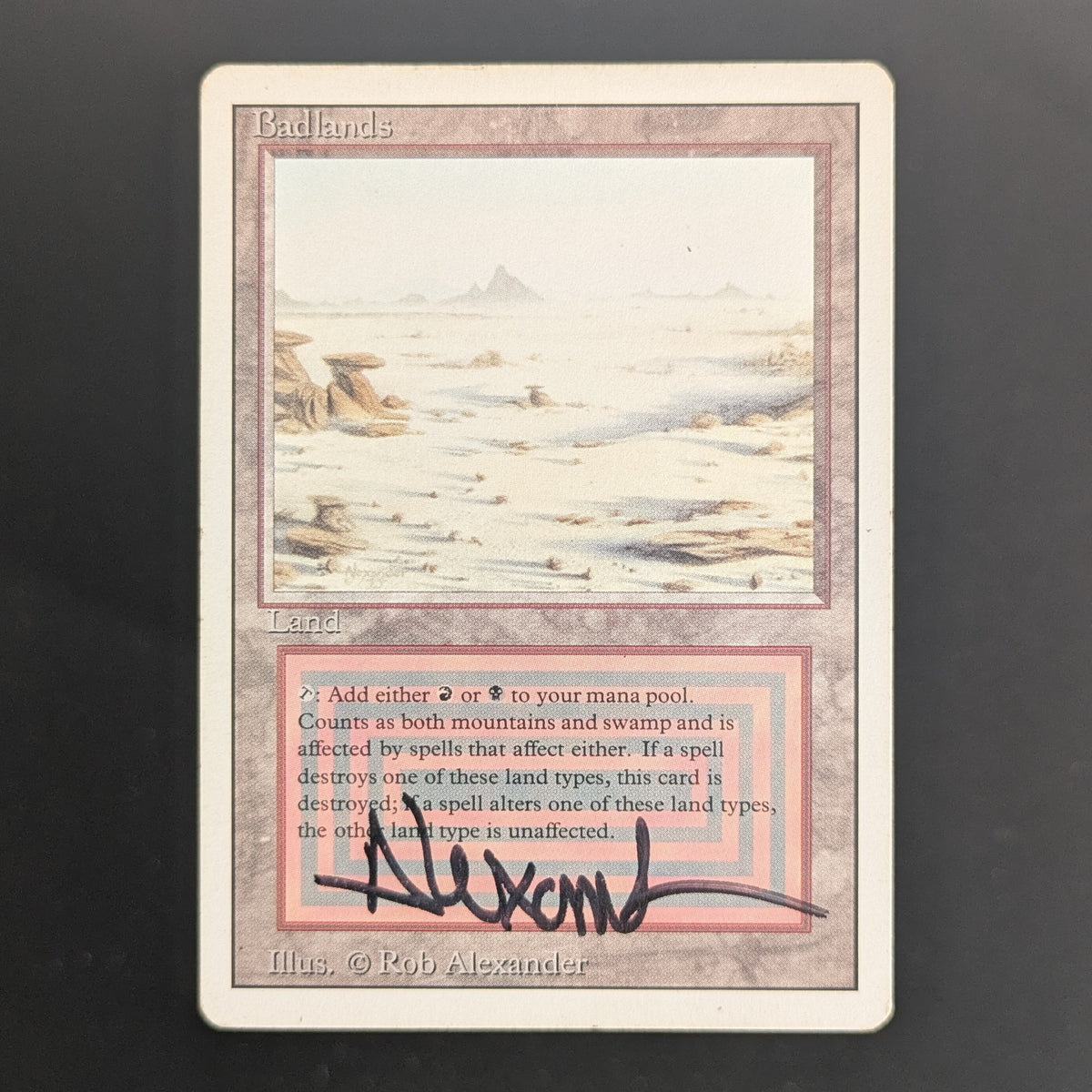 MTG Singles - Badlands - Revised - PL - SIGNED - 36671