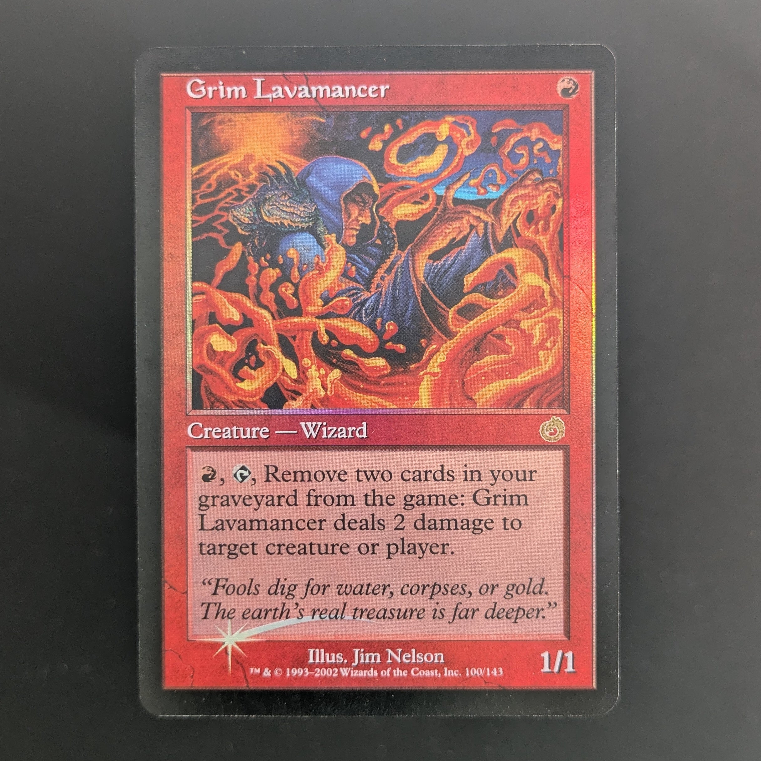mtg Foil 渋面の溶岩使い/Grim Lavamancer》[TOR 英語 FOIL] Grim Lavamancer - Torment - English - EX