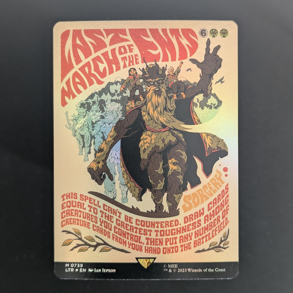 [FOIL] Last March of the Ents (Borderless Poster) - The Lord of the Rings: Tales of Middle-earth Holiday Release - English - NM
