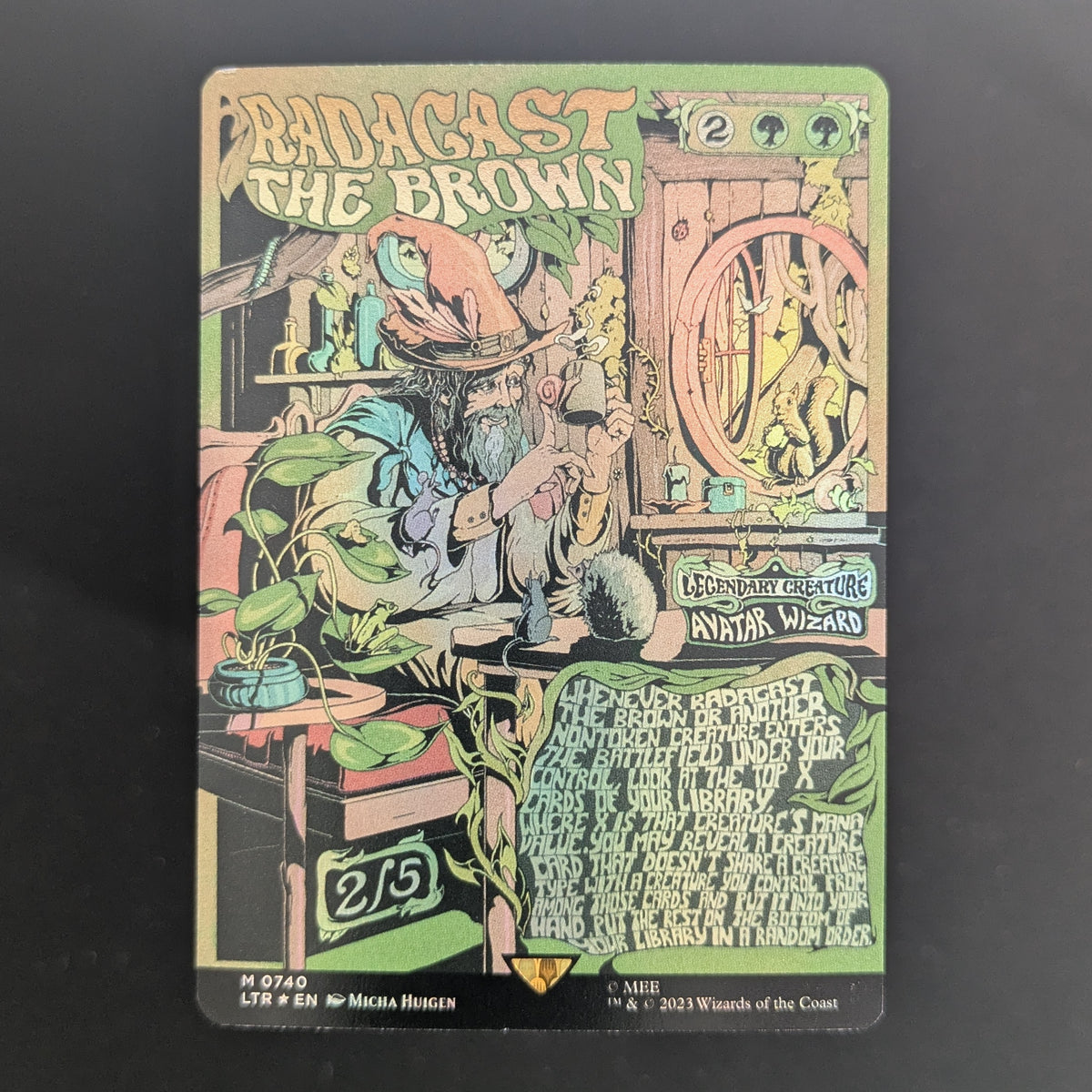 [FOIL] Radagast the Brown (Borderless Poster) - The Lord of the Rings: Tales of Middle-earth Holiday Release - English - NM