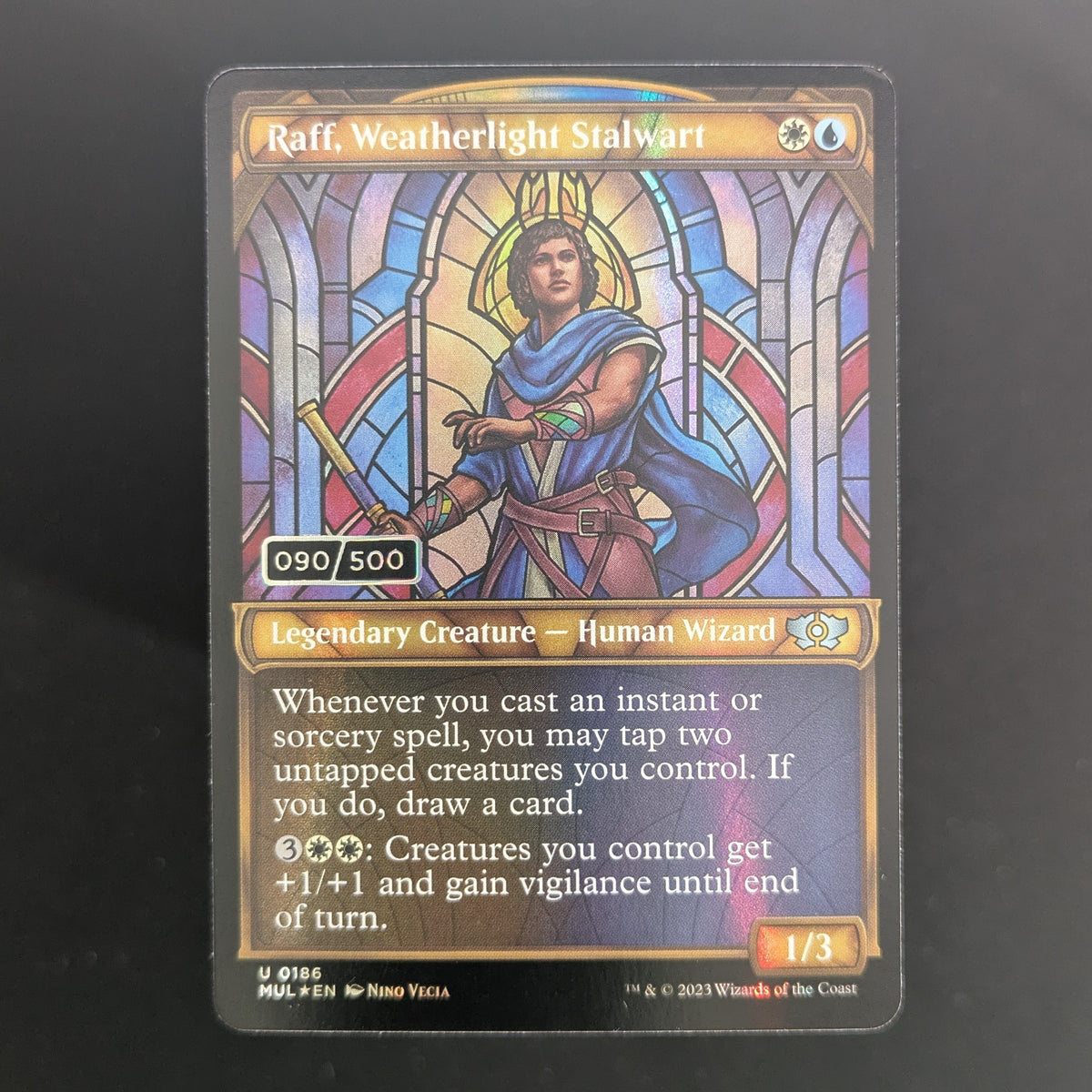 [FOIL] Raff, Weatherlight Stalwart (Serial Numbered) - Multiverse Legends - English - NM
