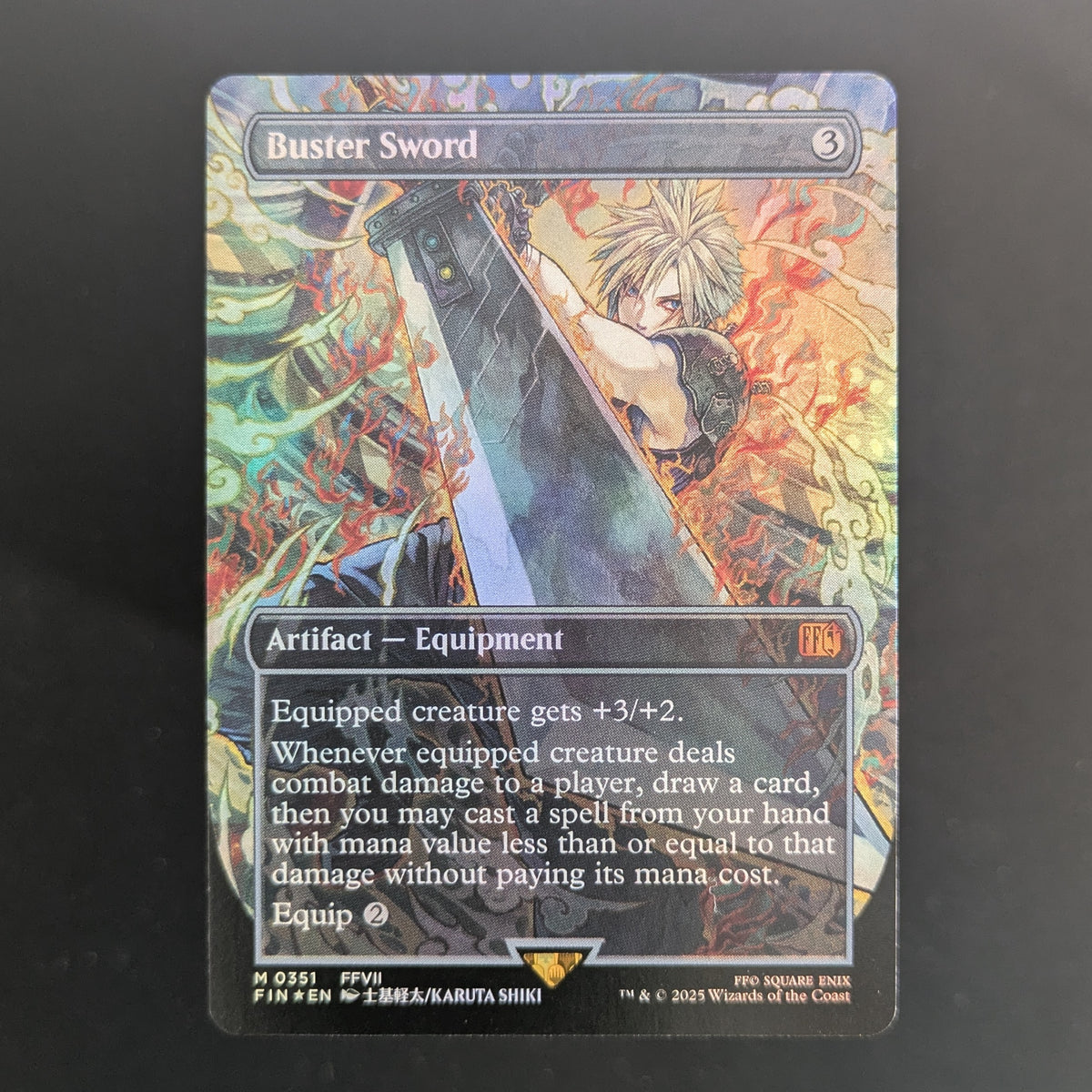 [FOIL] Buster Sword (Borderless) - FINAL FANTASY: Extras - English - NM