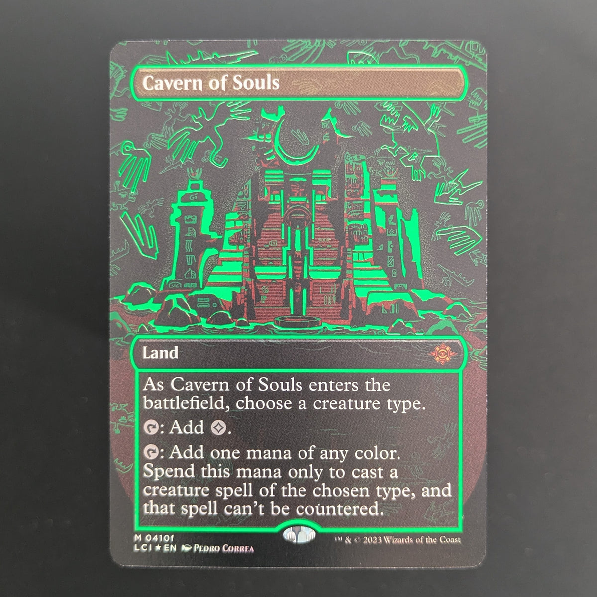 [FOIL] Cavern of Souls (0410f) (Borderless) - The Lost Caverns of Ixalan: Extras - English - NM