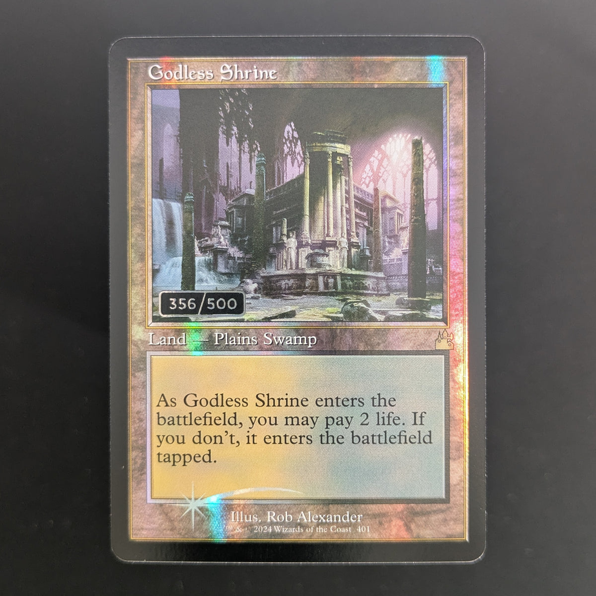 [FOIL] Godless Shrine (Retro Frame) (Serial Numbered) - Ravnica Remastered: Extras - English - NM
