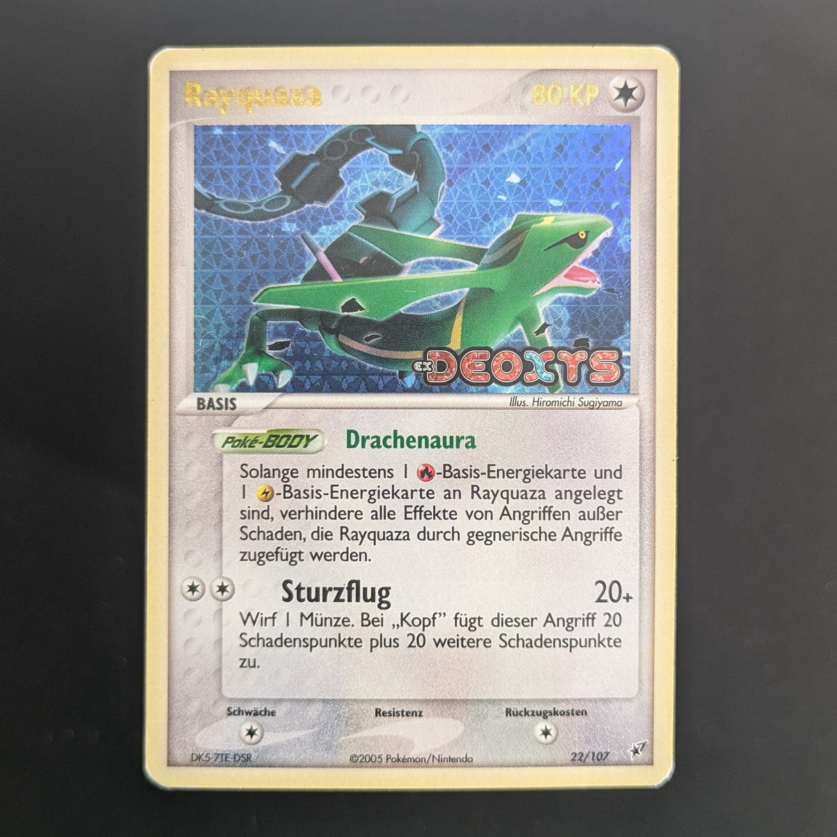 Rayquaza (DX 22) - EX Deoxys - German - LP
