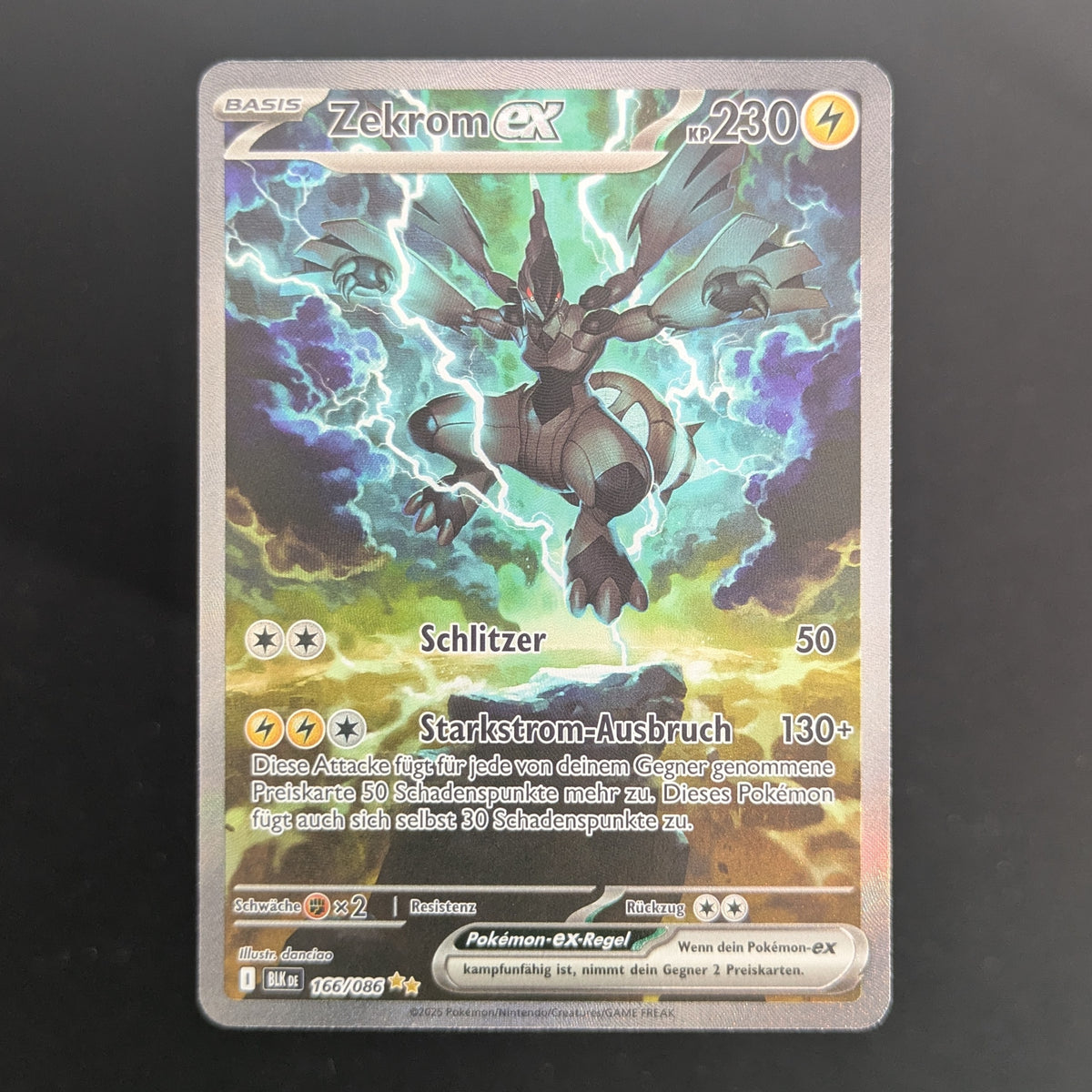 Zekrom ex (BLK 166) - Black Bolt - German - NM