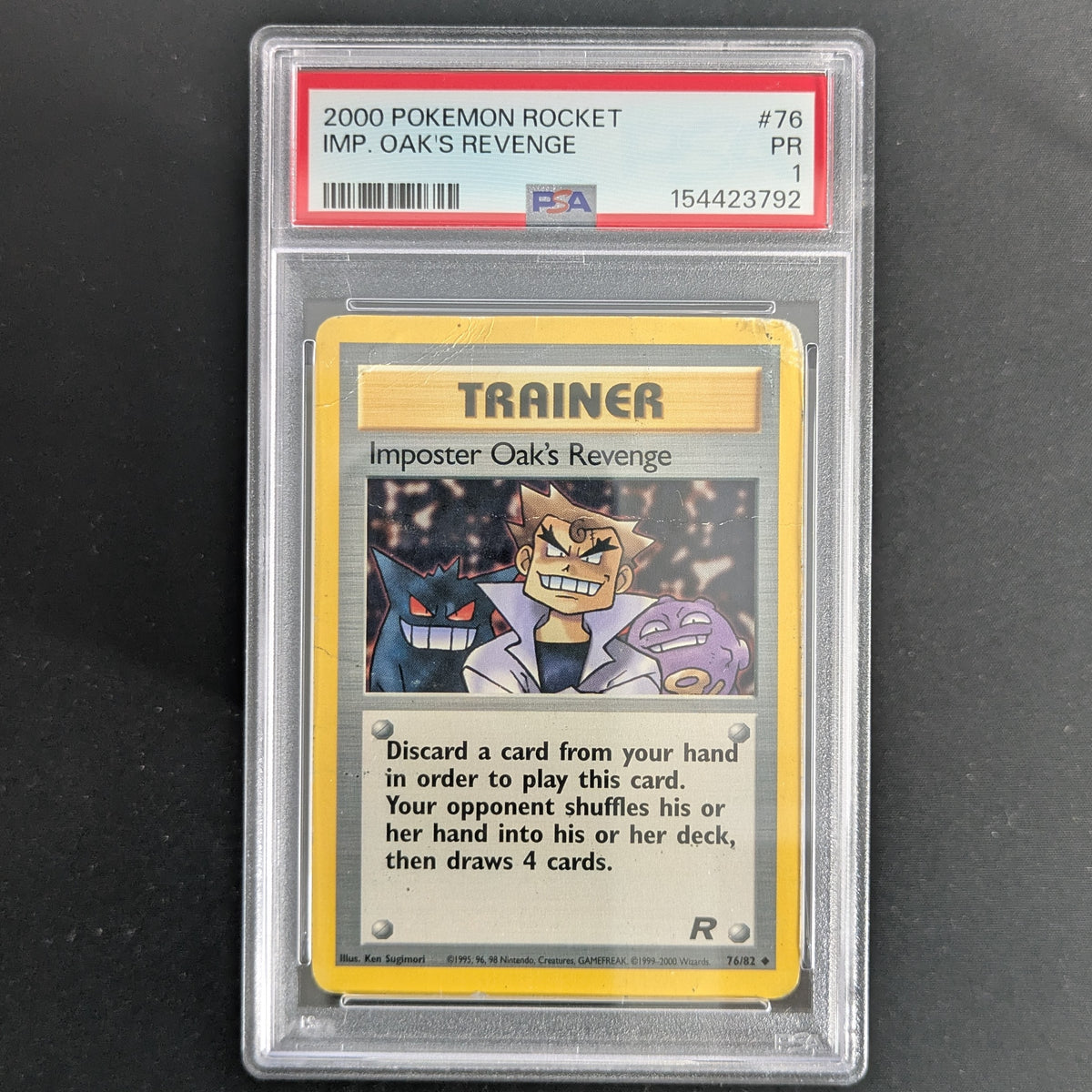 PTCG Singles - Imposter Oak's Revenge (TR 76) - Team Rocket - English - PSA 1 - 