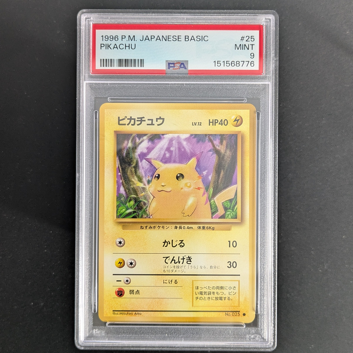 PTCG Singles - Pikachu (EXP) - Expansion Pack - Japanese - PSA 9 - 