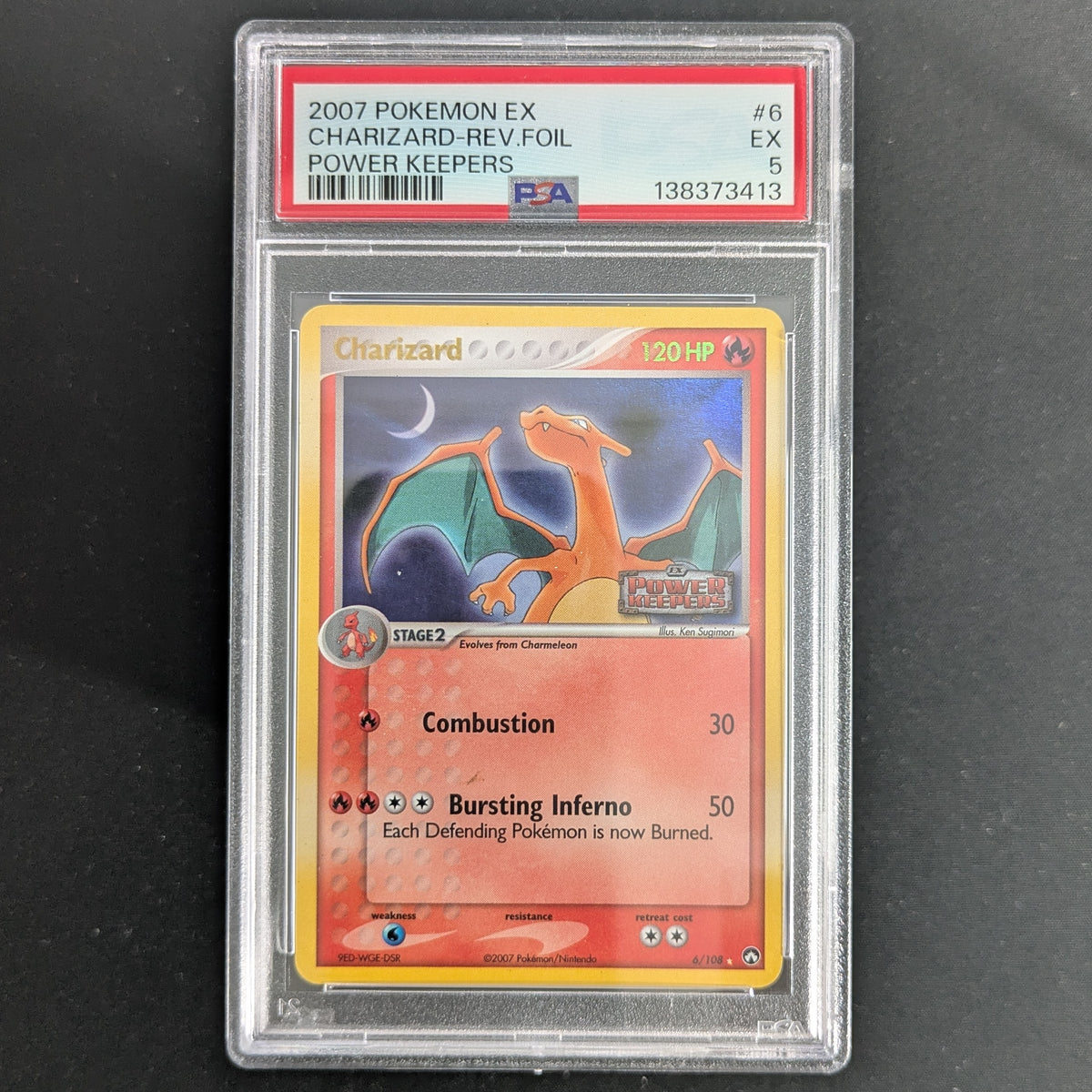 PTCG Singles - Charizard (PK 6) - EX Power Keepers - English - PSA 5 - 