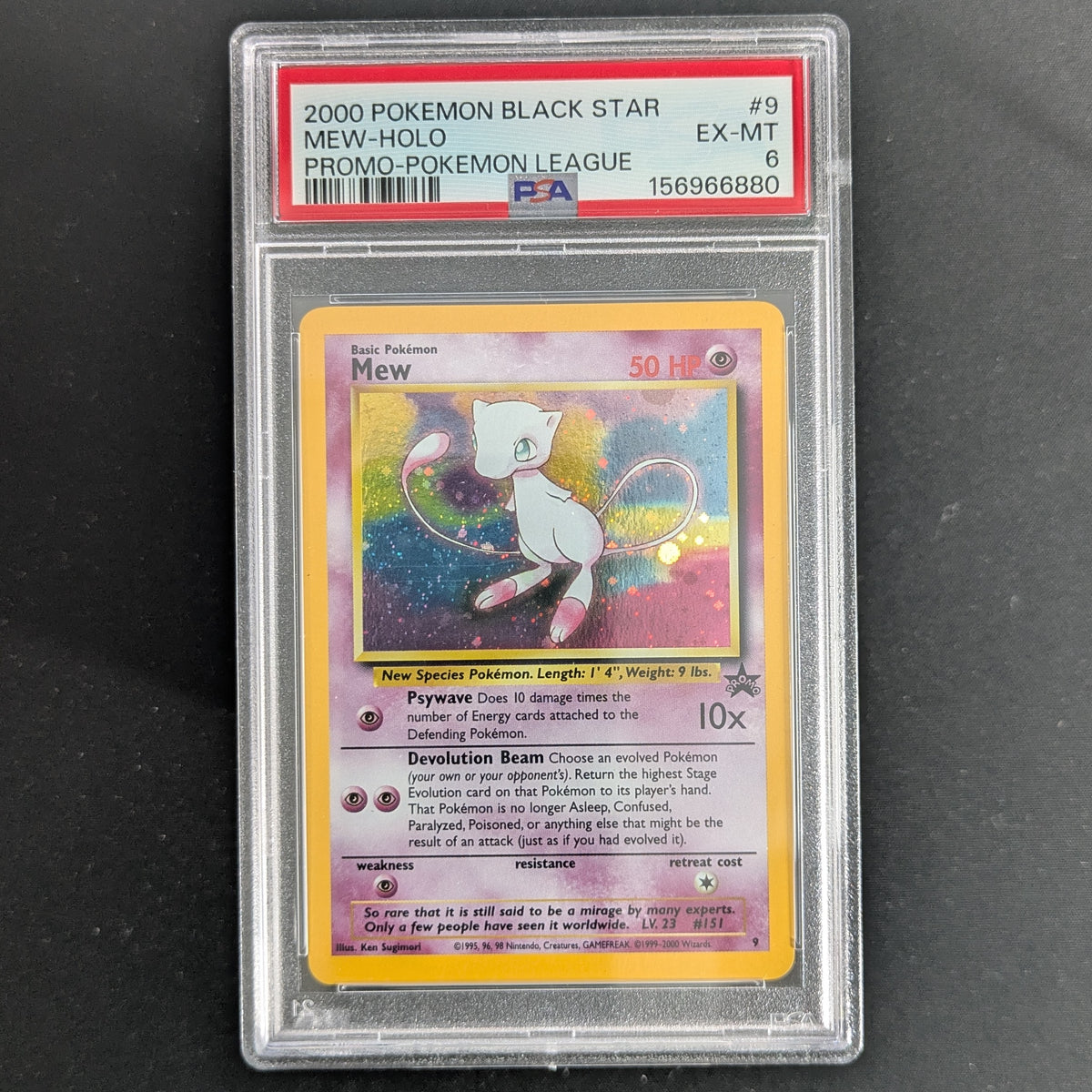 PTCG Singles - Mew (WP 8) - Wizards Black Star Promos - English - PSA 6 - 