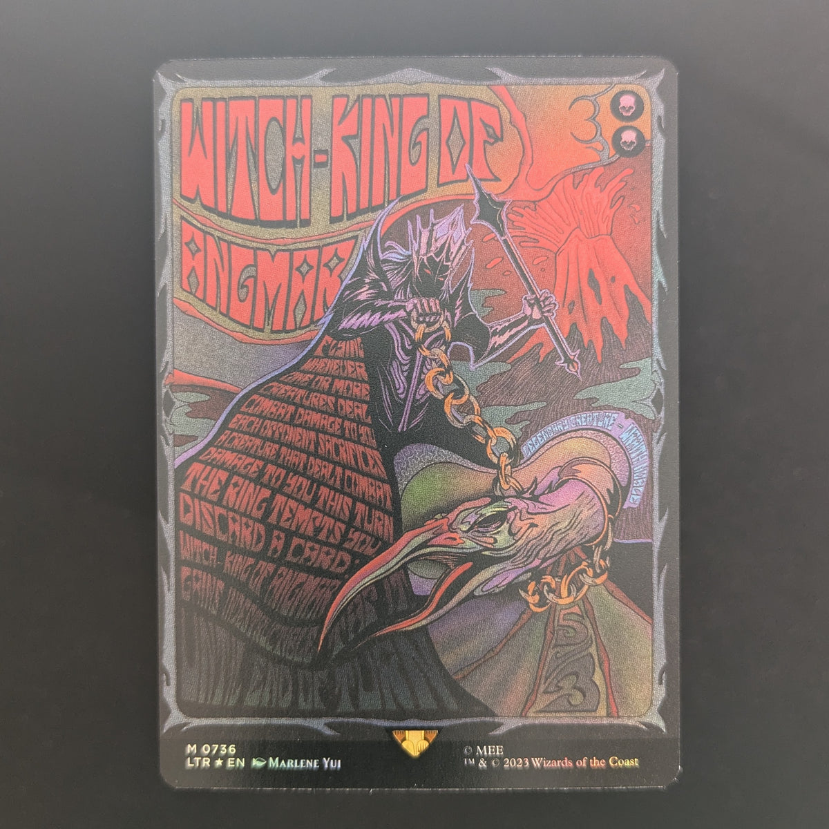 [FOIL] Witch-king of Angmar (Borderless Poster) - The Lord of the Rings: Tales of Middle-earth Holiday Release - English - NM