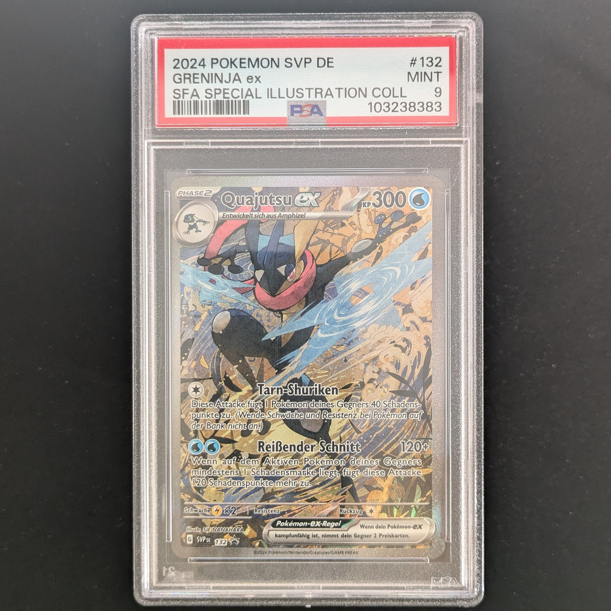 Greninja ex (SVP 132) - SV Black Star Promos - German - PSA 9