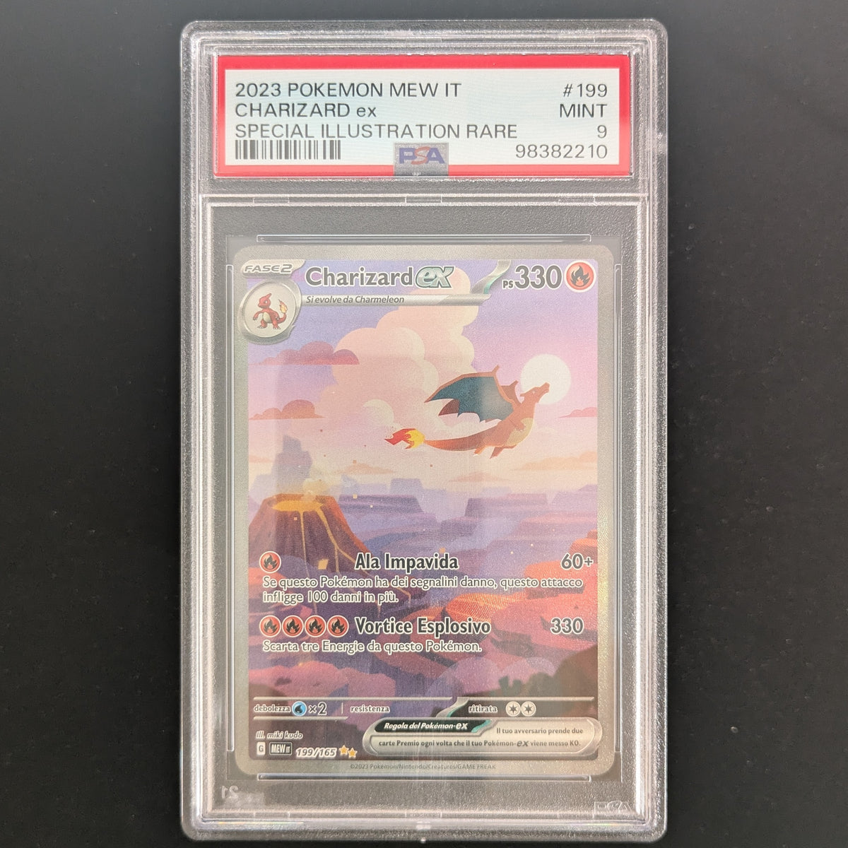 Charizard ex (MEW 199) - 151 - Italian - PSA 9