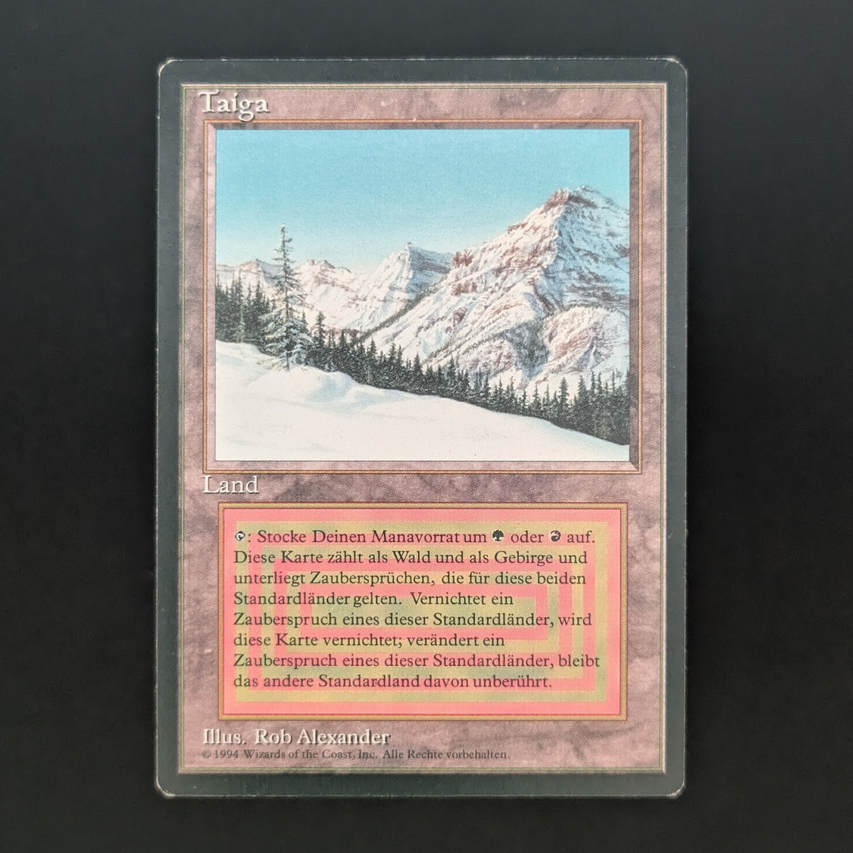 MTG Singles - Taiga - Foreign Black Bordered - German - GD - 37060