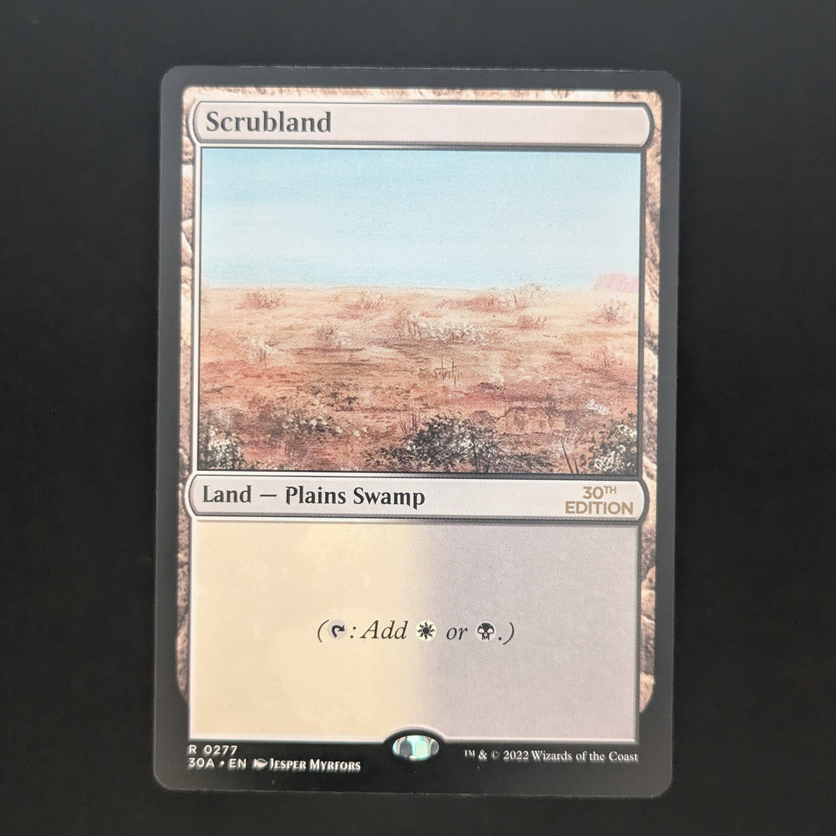 MTG Singles - Scrubland (Modern Frame) - 30th Anniversary Edition - NM - 37089