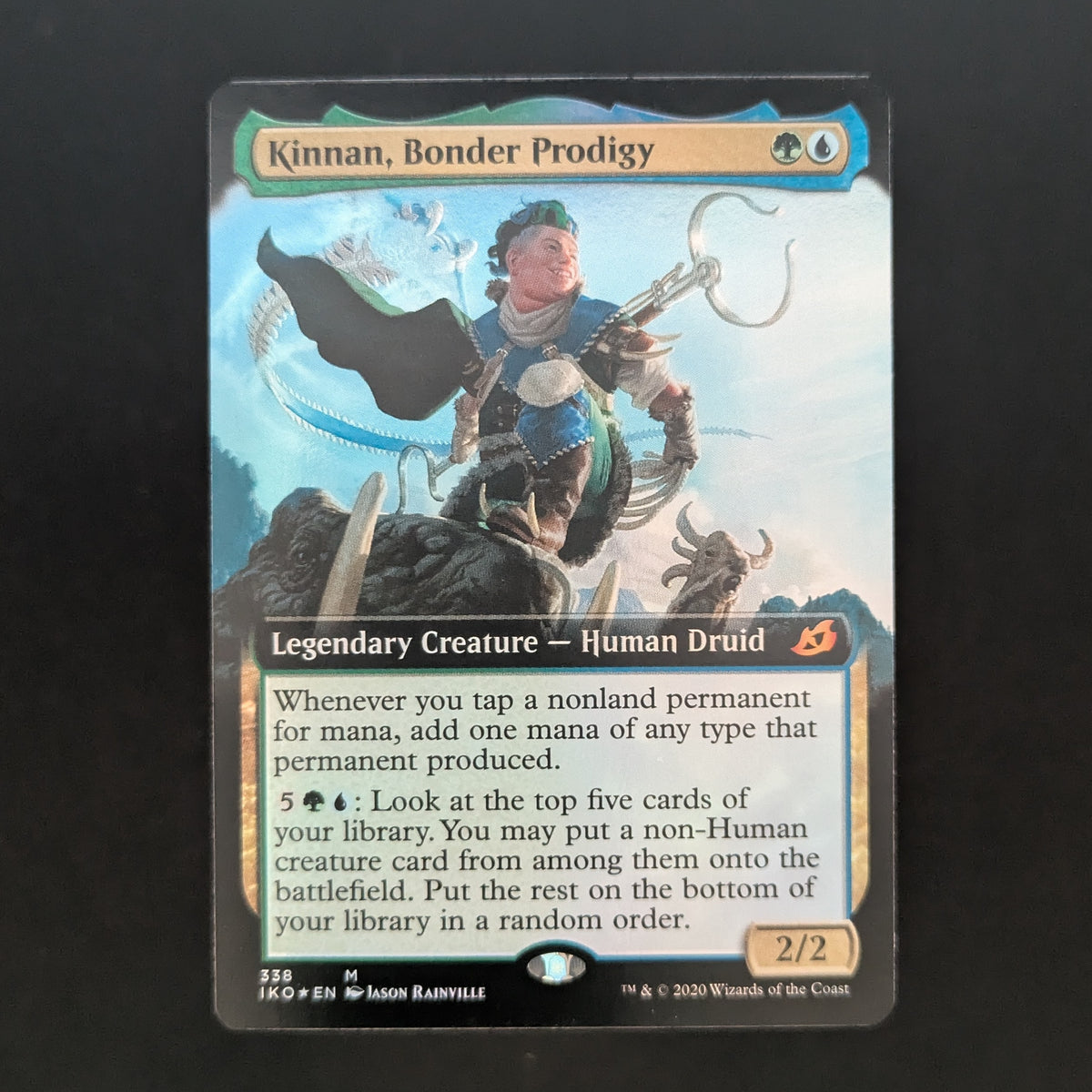 MTG Singles - [FOIL] Kinnan, Bonder Prodigy (Extended Art) - Ikoria: Lair of Behemoths: Extras - English - EX - 