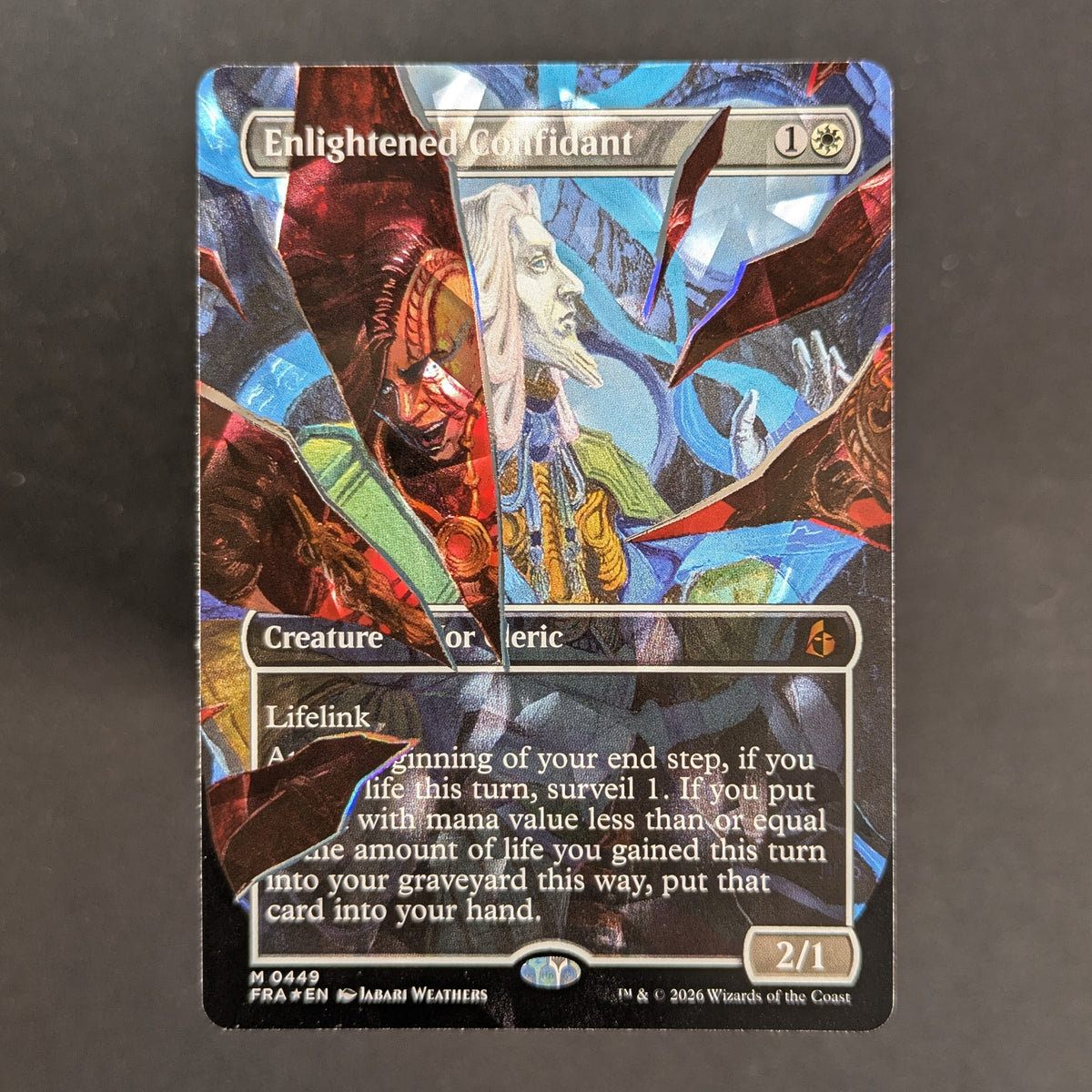 MTG Singles - [FOIL] Enlightened Confidant (V.3) - Reality Fracture: Extras - English - NM - 