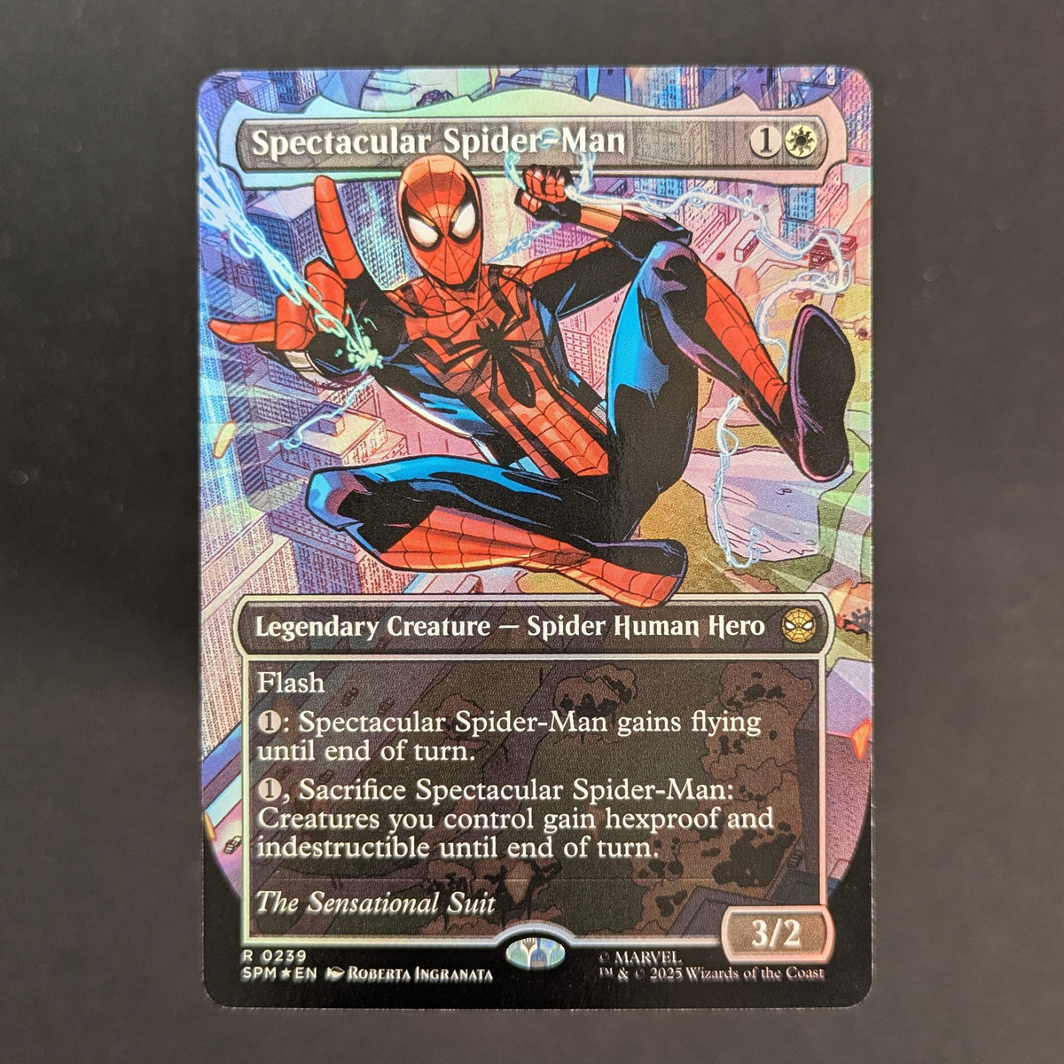 MTG Singles - [FOIL] Spectacular Spider-Man (0239) (Borderless) (Textured Foil) - Marvel's Spider-Man: Extras - English - NM - 