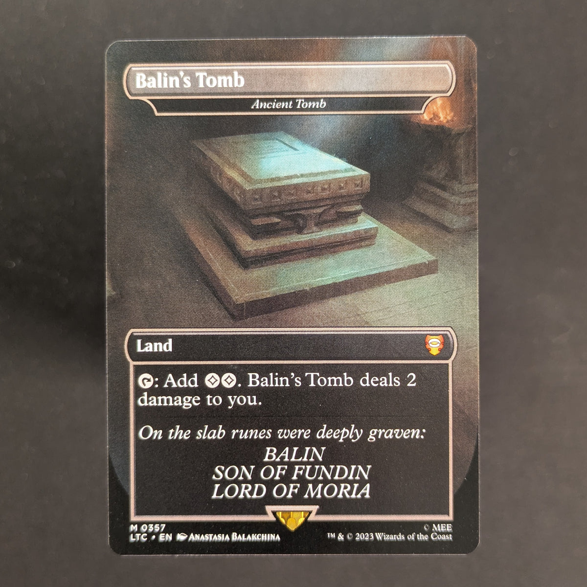 Balin's Tomb - Ancient Tomb - Commander: The Lord of the Rings: Tales of Middle-earth: Extras - English - NM