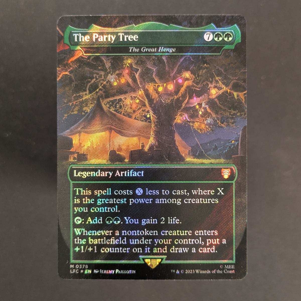[FOIL] The Party Tree - The Great Henge (Surge Foil) - Commander: The Lord of the Rings: Tales of Middle-earth: Extras - English - NM