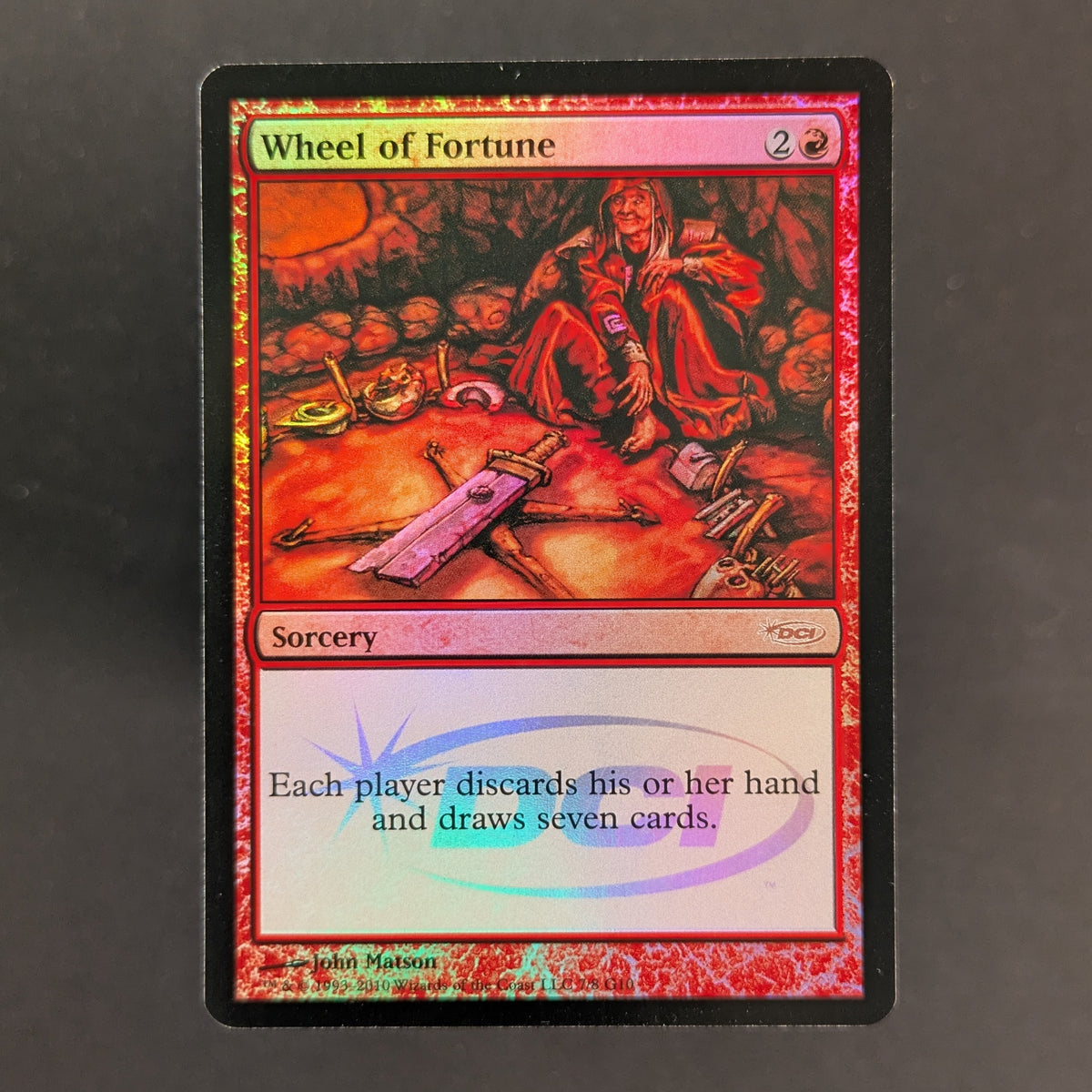 MTG Singles - [FOIL] Wheel of Fortune - Judge Rewards Promos - English - EX - 