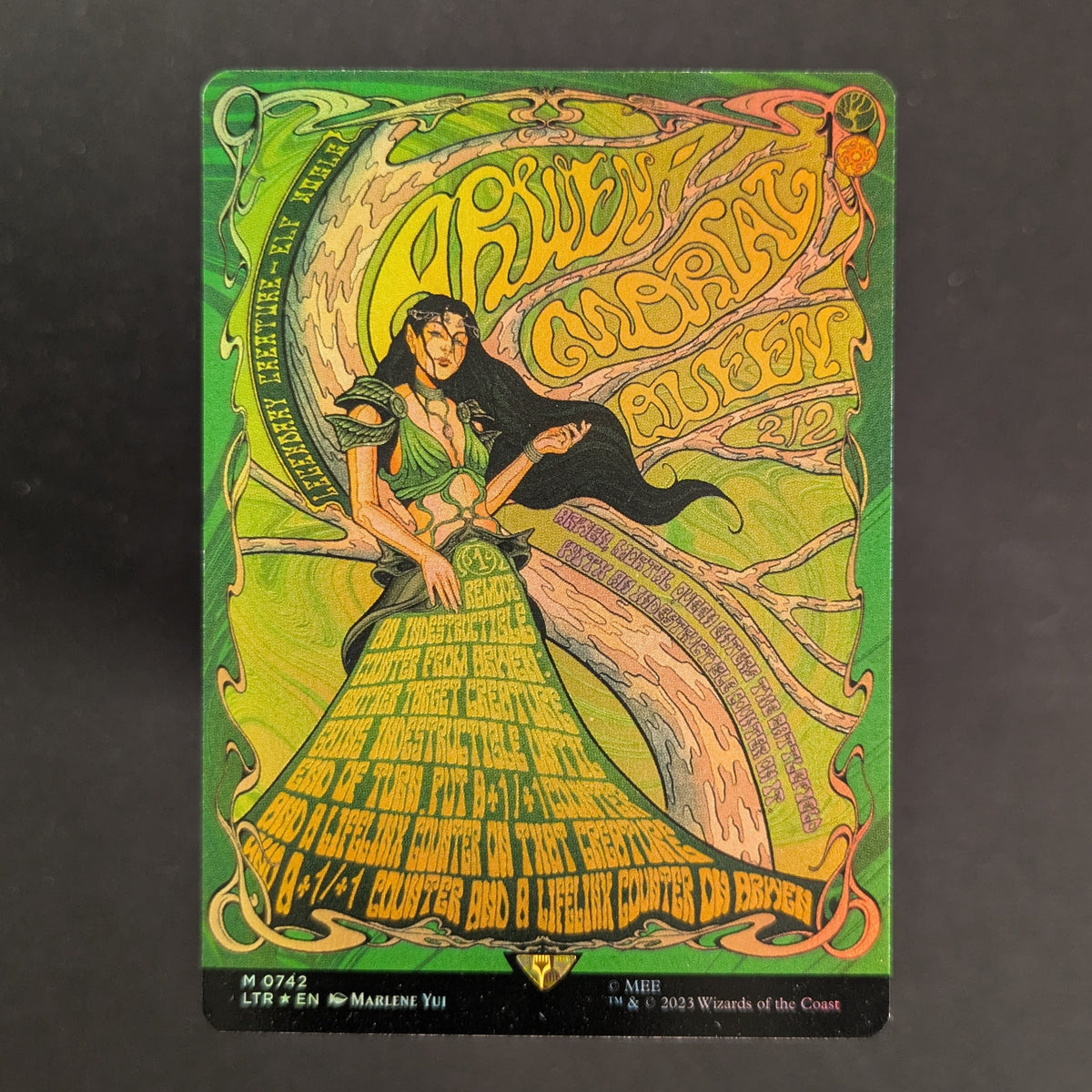 [FOIL] Arwen, Mortal Queen (Borderless Poster) - The Lord of the Rings: Tales of Middle-earth Holiday Release - English - NM