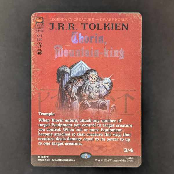 FOIL] Thorin, Mountain-king (Borderless) (Surge Foil) - The Hobbit: E