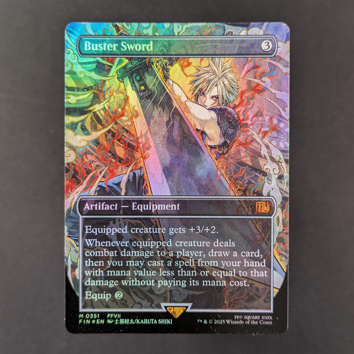 [FOIL] Buster Sword (Borderless) - FINAL FANTASY: Extras - English - NM