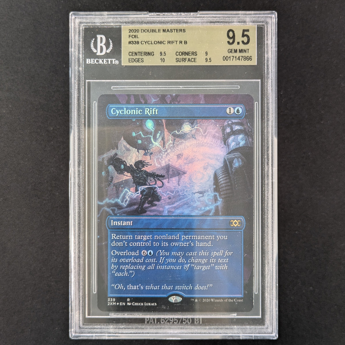 [FOIL] Overgrown Tomb (Borderless) - Ravnica Remastered: Extras - English - PSA 10