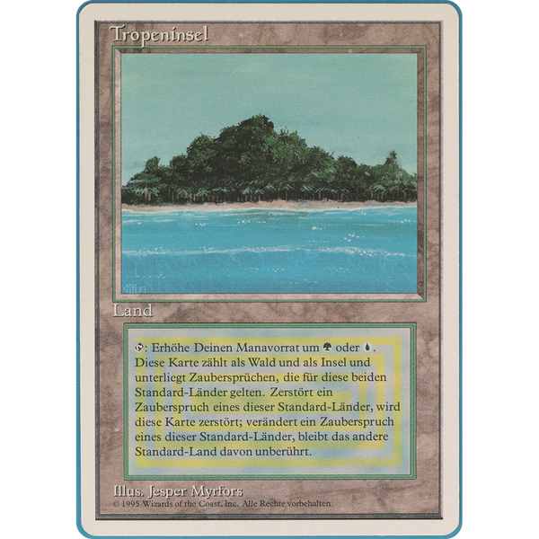 Tropical Island - Foreign White Bordered