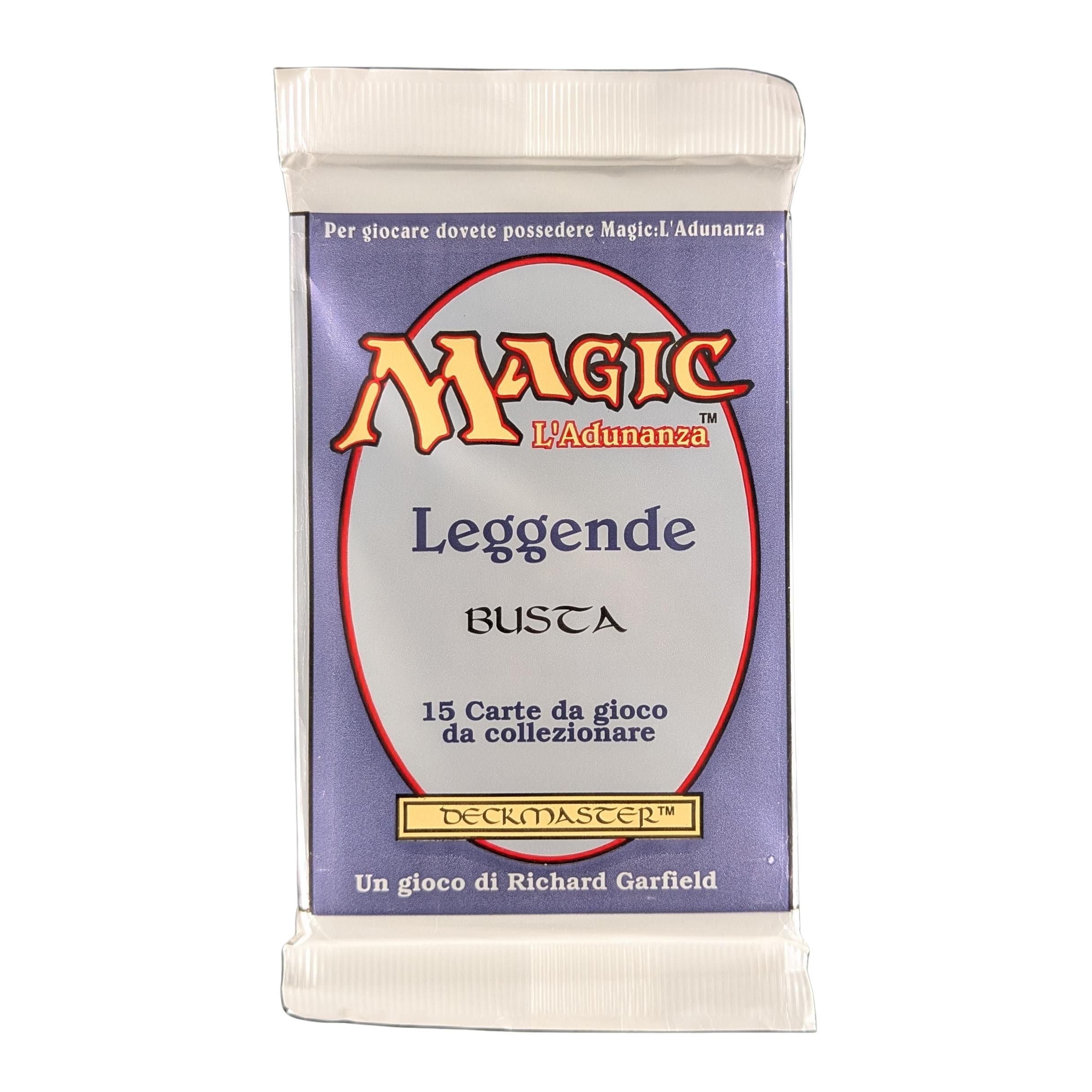 MTG Sealed Product - Legends Italian Booster Pack - 