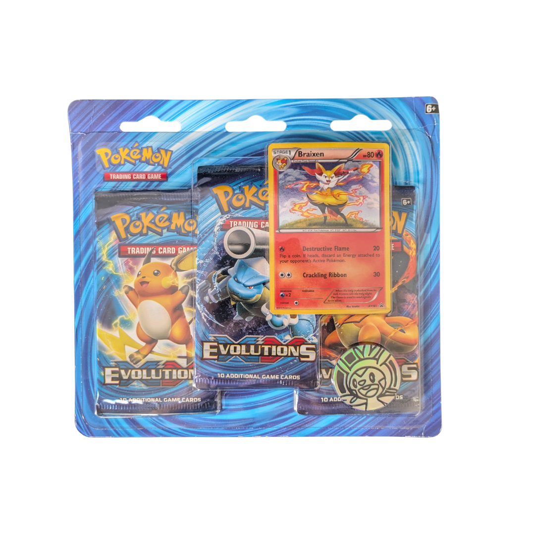 Evolutions: Braixen 3-Pack Blister - Evolutions - English - Sealed