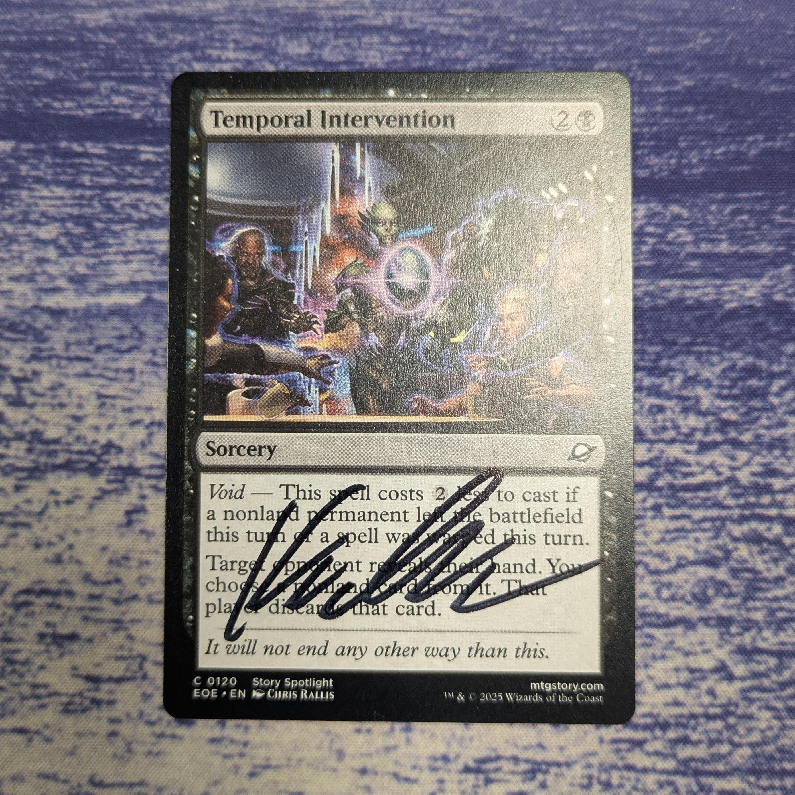 MTG Singles - Temporal Intervention - Edge of Eternities - Signed