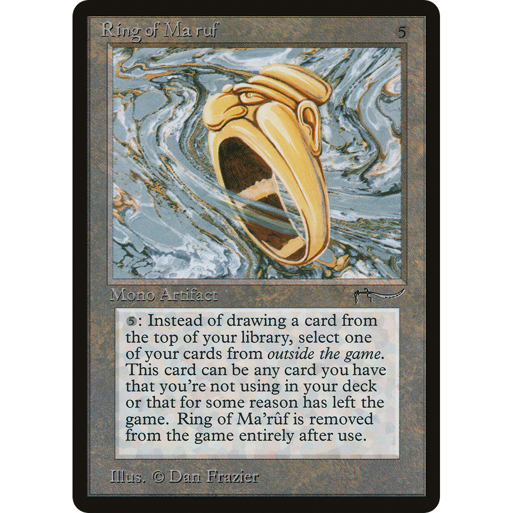 mtg ring card price Ring of Ma'ruf