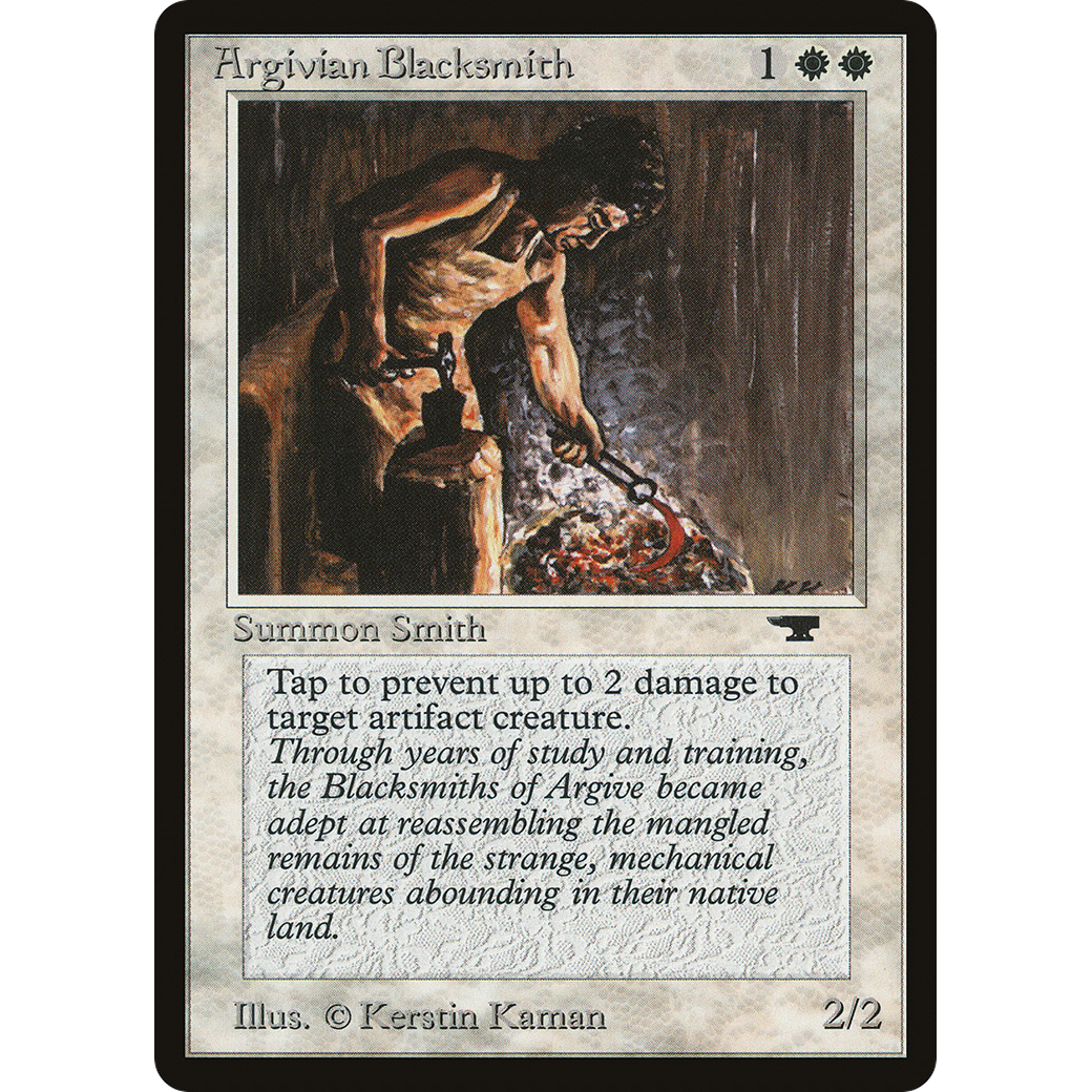 MTG Singles - Argivian Blacksmith - Antiquities - Regular